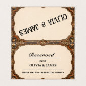 Vintage Reserved Seating Card (外部フラット)