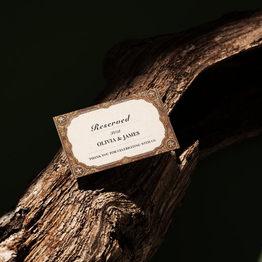 Vintage Reserved Seating Card 名刺