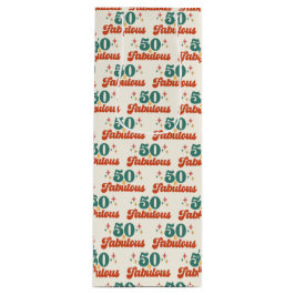 Vintage Retro 50 And Fabulous Birthday ワインギフトバッグ