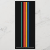 Vintage Retro 50th Striped Fifty Birthday 1976 プログラム (裏面)