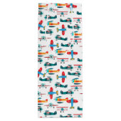 vintage retro airplane pattern ワインギフトバッグ (裏面)