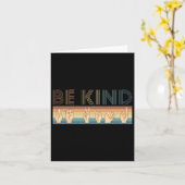 Vintage Retro Be Kind Deaf  カード (黄色い花)