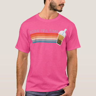 Vintage Retro Boba Tea Time Bubble Tea Tシャツ