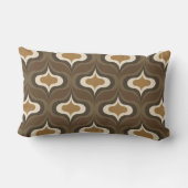 Vintage Retro Brown ランバークッション (裏面)