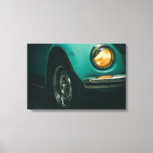 Vintage, retro car front image on canvas キャンバスプリント (正面)