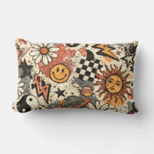 Vintage Retro Celestial Grunge Pattern