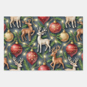 Vintage & Retro Christmas ラッピングペーパーシート (正面2)