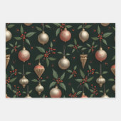 Vintage & Retro Christmas ラッピングペーパーシート (正面)
