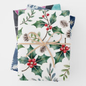 Vintage Retro Christmas Wrapping Paper ラッピングペーパーシート (インサイチュ)