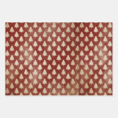 Vintage Retro Christmas Wrapping Paper ラッピングペーパーシート (正面3)