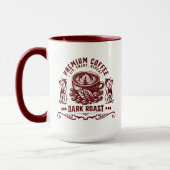 Vintage Retro Coffee Drinker Mug マグカップ (左)