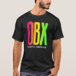 Vintage Retro Colorful Text Outer Banks OBX 1 Tシャツ<br><div class="desc">Vintage Retro Colorful Text Outer Banks OBX 1.</div>
