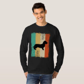 Vintage Retro Dachshund Wirehaired Tシャツ (正面フル)