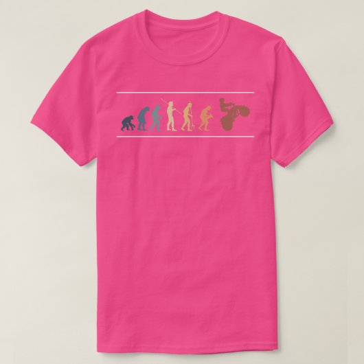 Vintage Retro Evolution Quad Bike Rider 1033 Tシャツ (デザイン正面)