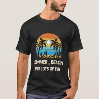 Vintage Retro Family Summer Vacation Beach Tシャツ