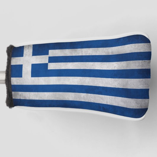 Vintage retro Flag of Greece ゴルフヘッドカバー (正面)