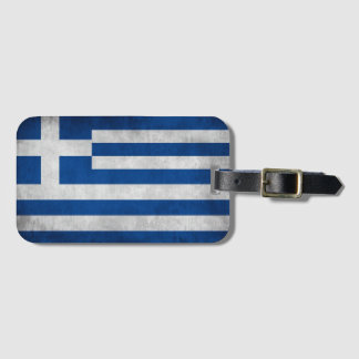 Vintage retro Flag of Greece ラゲッジタグ