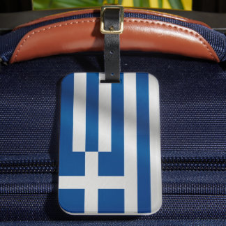 Vintage retro Flag of Greece ラゲッジタグ