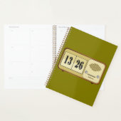 Vintage Retro Flip Clock Radio プランナー手帳 (ディスプレー)