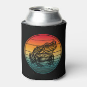 Vintage Retro Frog Amphibian Toad 缶クーラー (缶正面)