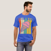 Vintage Retro Gelato Tシャツ (正面フル)