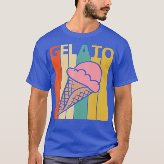 Vintage Retro Gelato Tシャツ (正面)