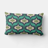 Vintage Retro Green ランバークッション (裏面)