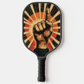 Vintage Retro Hand  ピックルボールラケット (裏面)