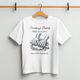 Vintage retro handmade Sourdough bakery for baker  Tシャツ