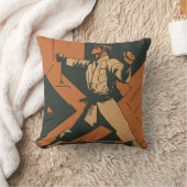 vintage retro karate クッション (ブランケット)