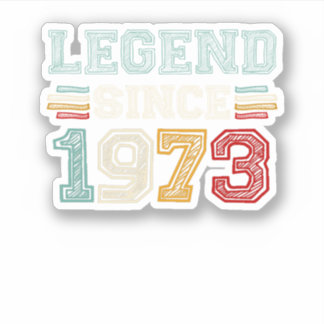 Vintage Retro Legend Since 1973 シール