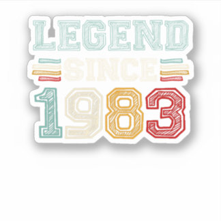 Vintage Retro Legend Since 1983 シール