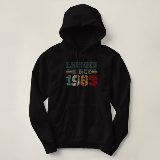 Vintage Retro Legend Since 1983 パーカ (デザイン正面)
