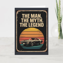 Vintage Retro Legendary Birthday Card for Men カード