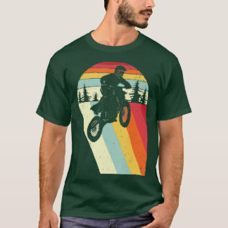 Vintage Retro Motocross Bike Dirtbike Racing Tシャツ