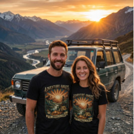 Vintage Retro Mountain | Camping Hiking Outdoor Tシャツ