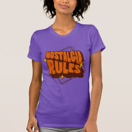 Vintage Retro Nostalgia Rules T-shirt Tシャツ