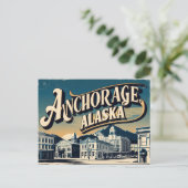 Vintage & Retro of Anchorage, Alaska ポストカード (スタンド正面)