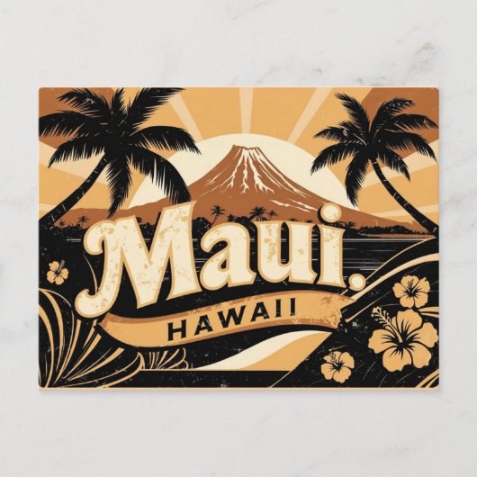 Vintage & Retro of Maui, Hawaii ポストカード (正面)