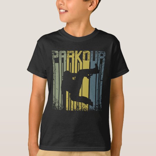 Vintage Retro Parkour Freerunning Tシャツ (正面)
