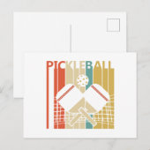 Vintage Retro Pickleball ポストカード (正面/裏面)