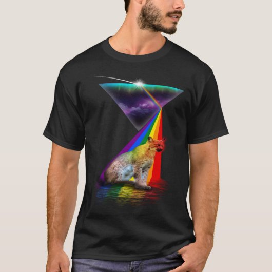 Vintage Retro Prism Lynx Tシャツ (正面)