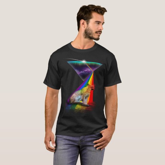Vintage Retro Prism Lynx Tシャツ (正面フル)