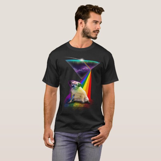 Vintage Retro Prism Puggle Tシャツ (正面フル)