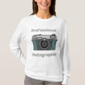 Vintage Retro Professional Photographer Camera Tシャツ (正面)
