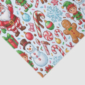 Vintage Retro Red Candy Cane Wonderland Christmas 薄葉紙 (詳細)