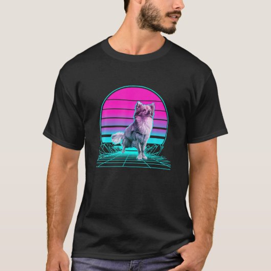 Vintage Retro Sunset Pom-Chi Tシャツ (正面)