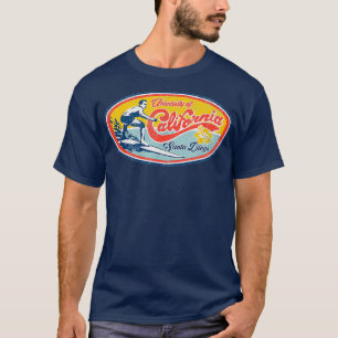 Vintage Retro Surf Style Ucsd Tシャツ