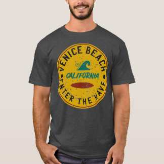 Vintage retro venice beach california tシャツ