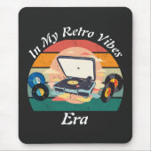 vintage retro vinyl Mousepad マウスパッド (正面)